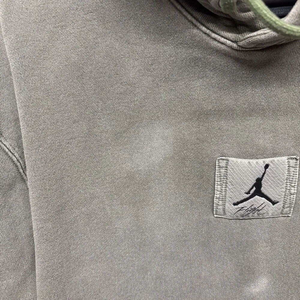 Mens Size M Jordan Flight Washed Pullover Hoodie Flaw